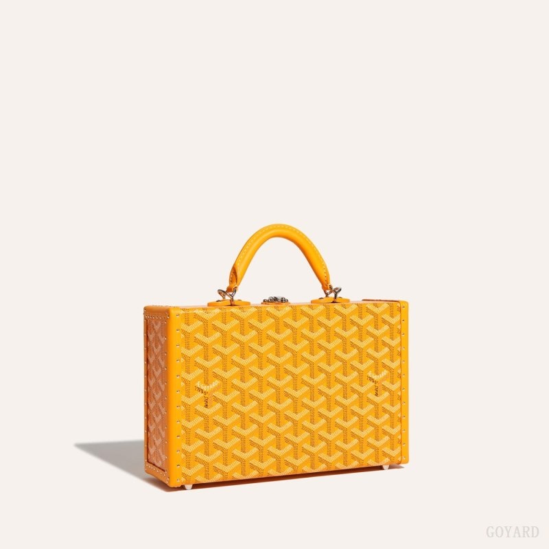 Goyard Grand Hôtel Trunk Bag Gul | HZAX4859