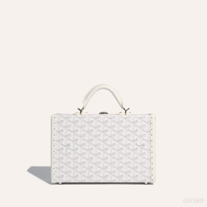 Goyard Grand Hôtel Trunk Bag Hvite | HFEW9416