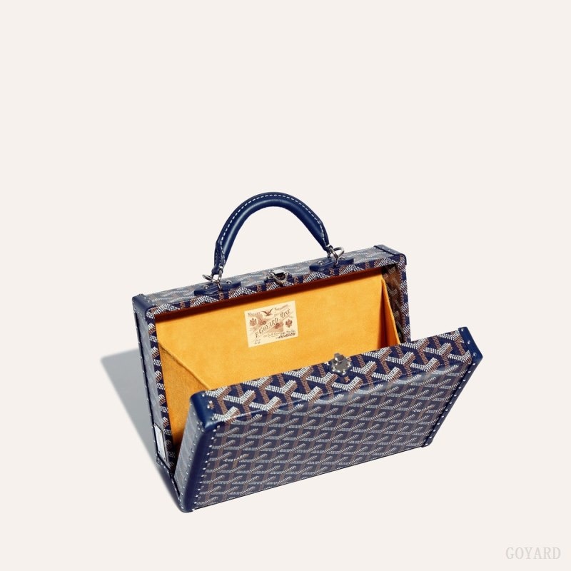 Goyard Grand Hôtel Trunk Bag Marineblå Blå | AGZS6720