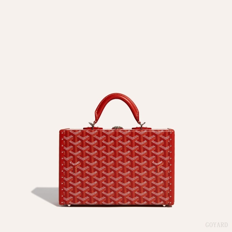 Goyard Grand Hôtel Trunk Bag Rød | XHIQ4476