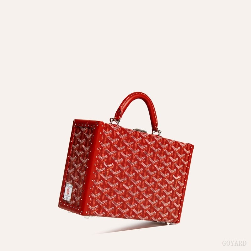 Goyard Grand Hôtel Trunk Bag Rød | XHIQ4476