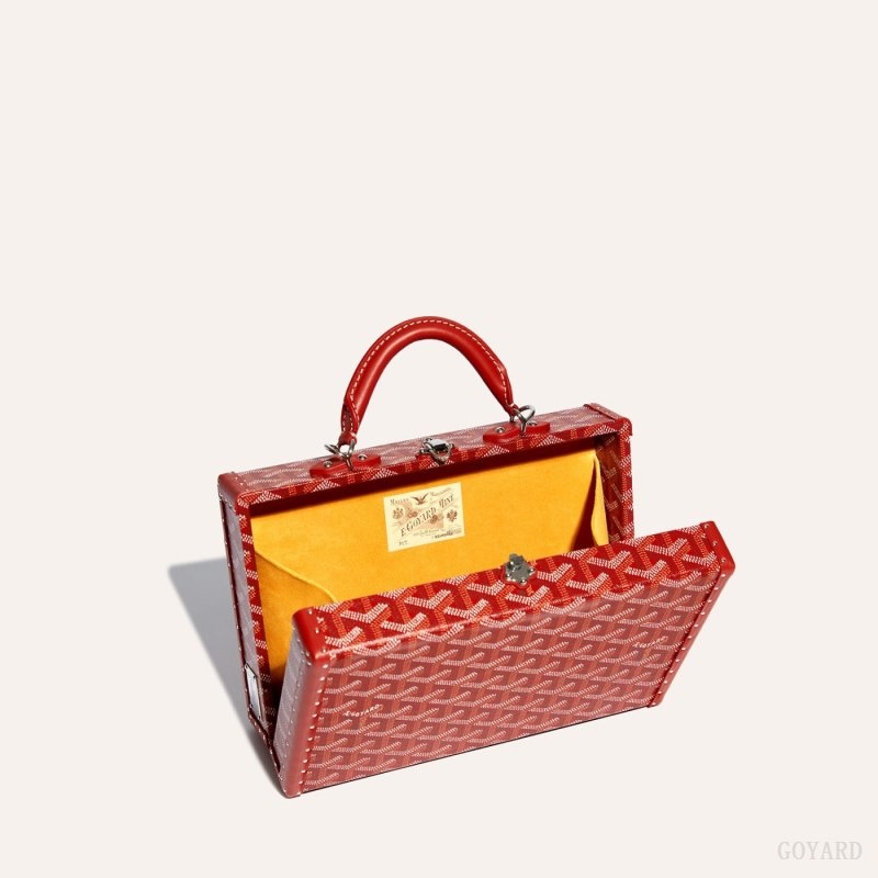 Goyard Grand Hôtel Trunk Bag Rød | XHIQ4476