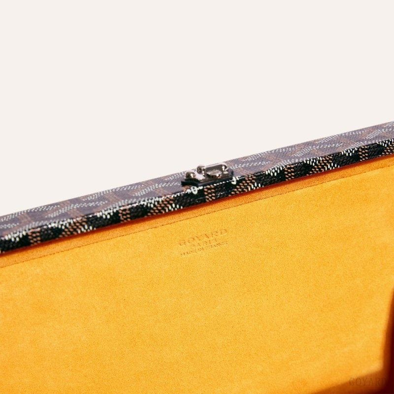 Goyard Grand Hôtel Trunk Bag Svarte | FFIG4766