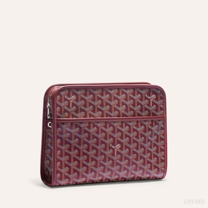 Goyard JOUVENCE MM TOILET BAG Burgunder | JQKU5844