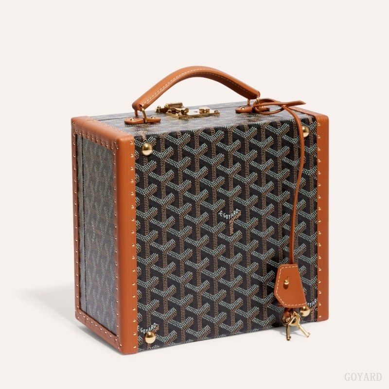 Goyard JOUX 6 WATCH CASE Svarte Brune | ONZY0939