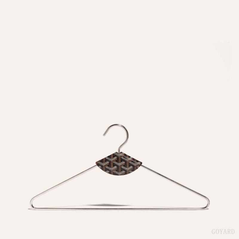 Goyard LIVRÉE PAIR OF HANGERS Svarte Brune | GBOA4039