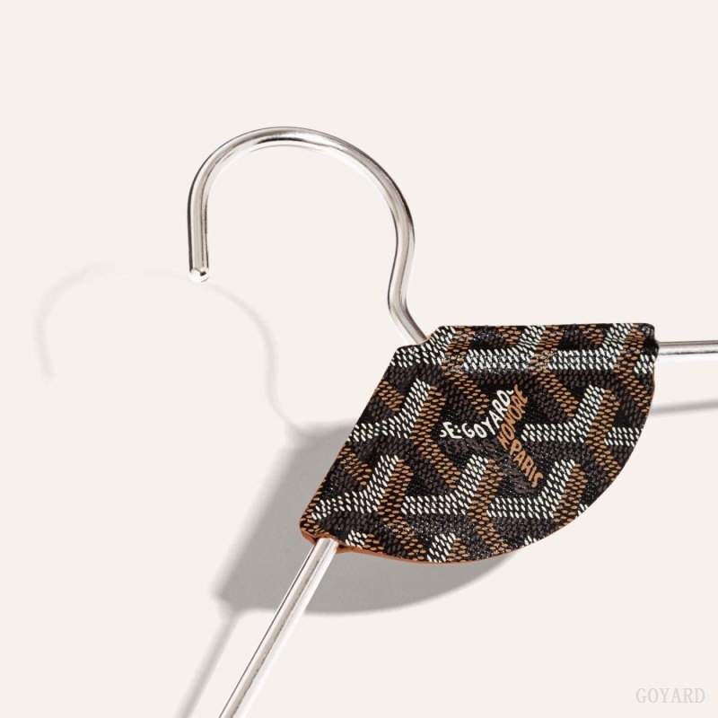 Goyard LIVRÉE PAIR OF HANGERS Svarte Brune | GBOA4039