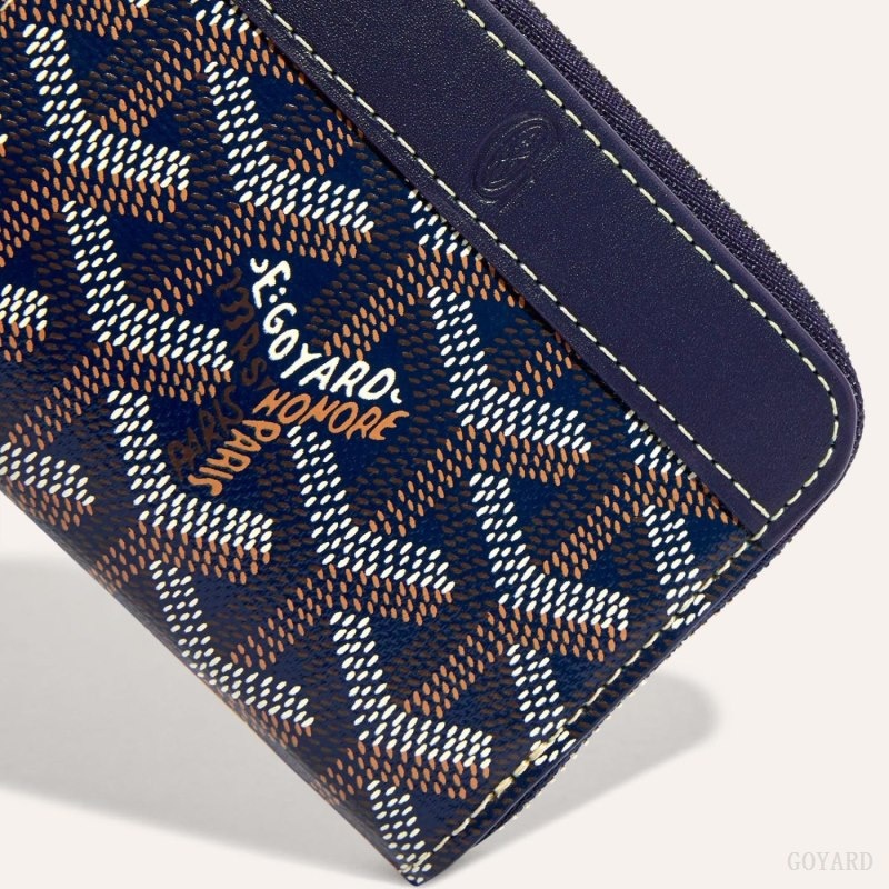 Goyard MATIGNON MINI WALLET Marineblå Blå | FLMZ2599