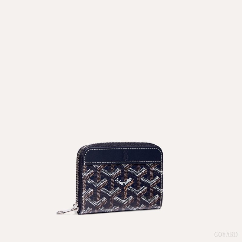 Goyard MATIGNON MINI WALLET Marineblå Blå | FLMZ2599