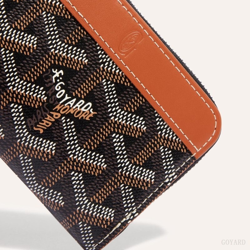 Goyard MATIGNON MINI WALLET Svarte Brune | VOYF6202