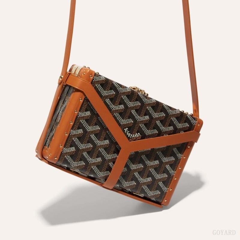 Goyard MINAUDIÈRE TRUNK BAG Svarte Brune | CPOS0059