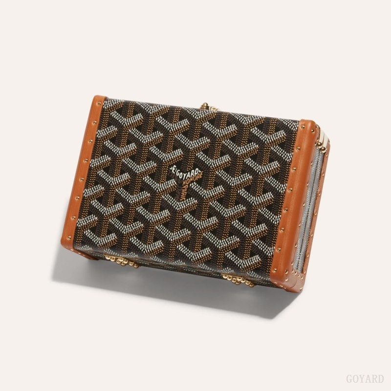 Goyard MINAUDIÈRE TRUNK BAG Svarte Brune | CPOS0059