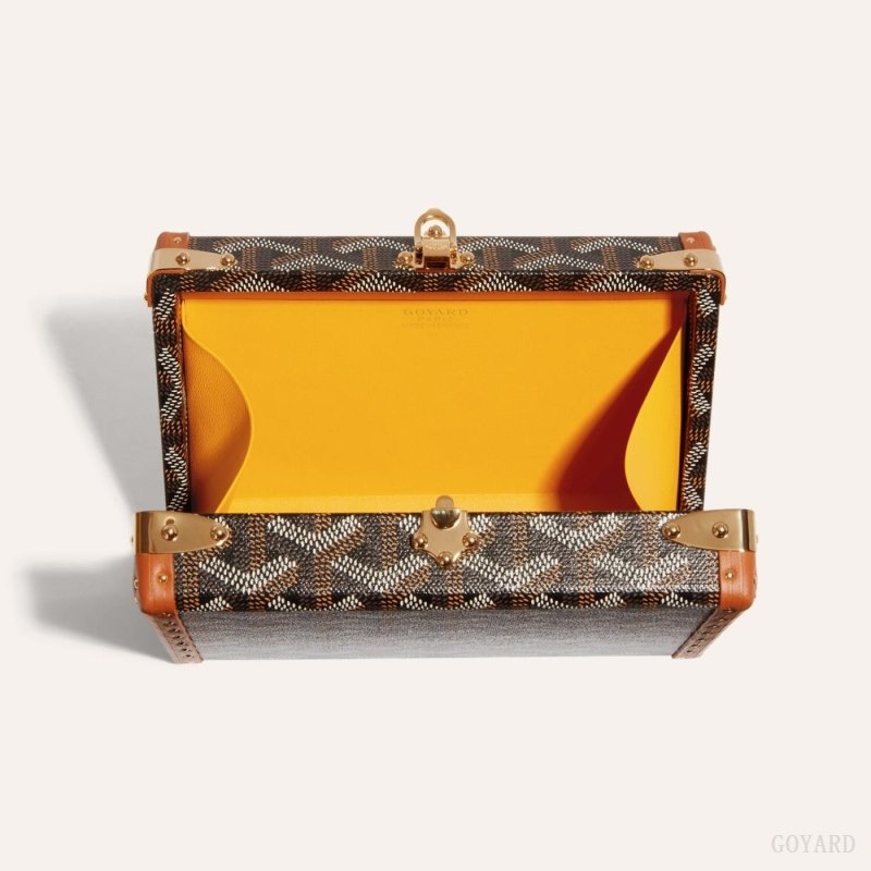 Goyard MINAUDIÈRE TRUNK BAG Svarte Brune | CPOS0059