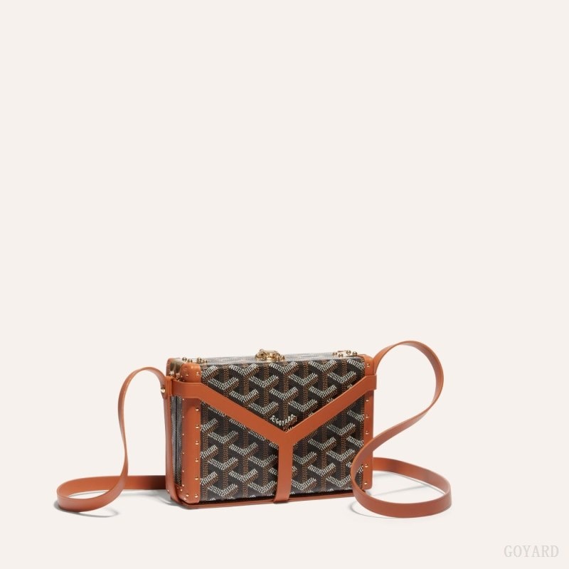 Goyard MINAUDIÈRE TRUNK BAG Svarte Brune | CPOS0059