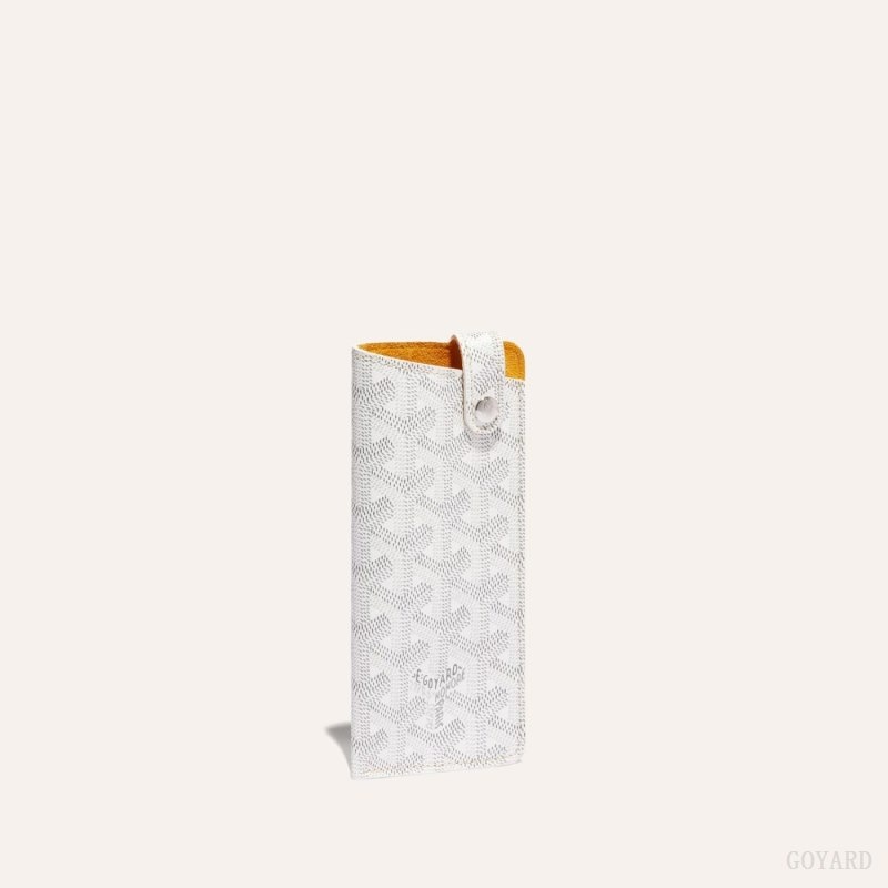 Goyard MONTMARTRE PM GLASSES CASE Hvite | YORB5389