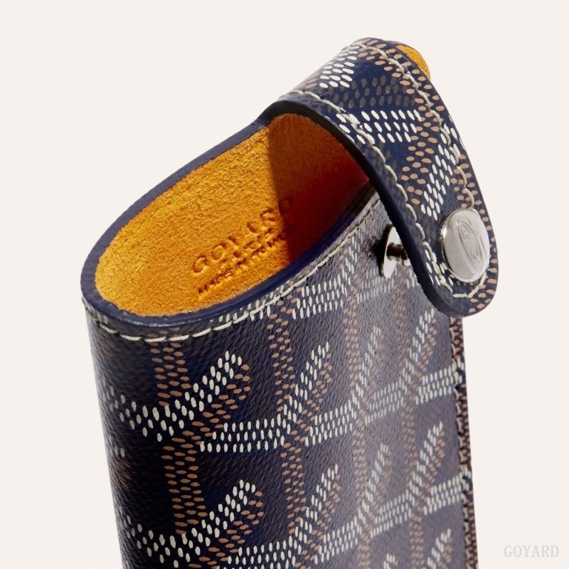 Goyard MONTMARTRE PM GLASSES CASE Marineblå Blå | WUHV5949