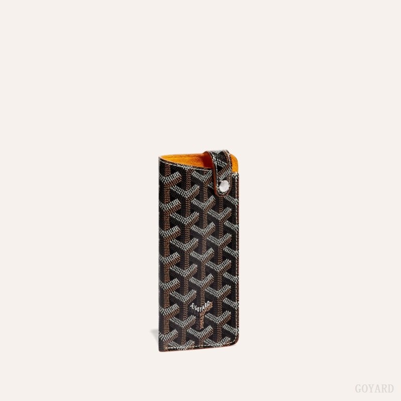 Goyard MONTMARTRE PM GLASSES CASE Svarte Brune | RXYW9508