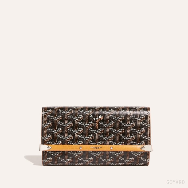 Goyard Monte-Carlo Mini Case Svarte Brune | XCMH1009