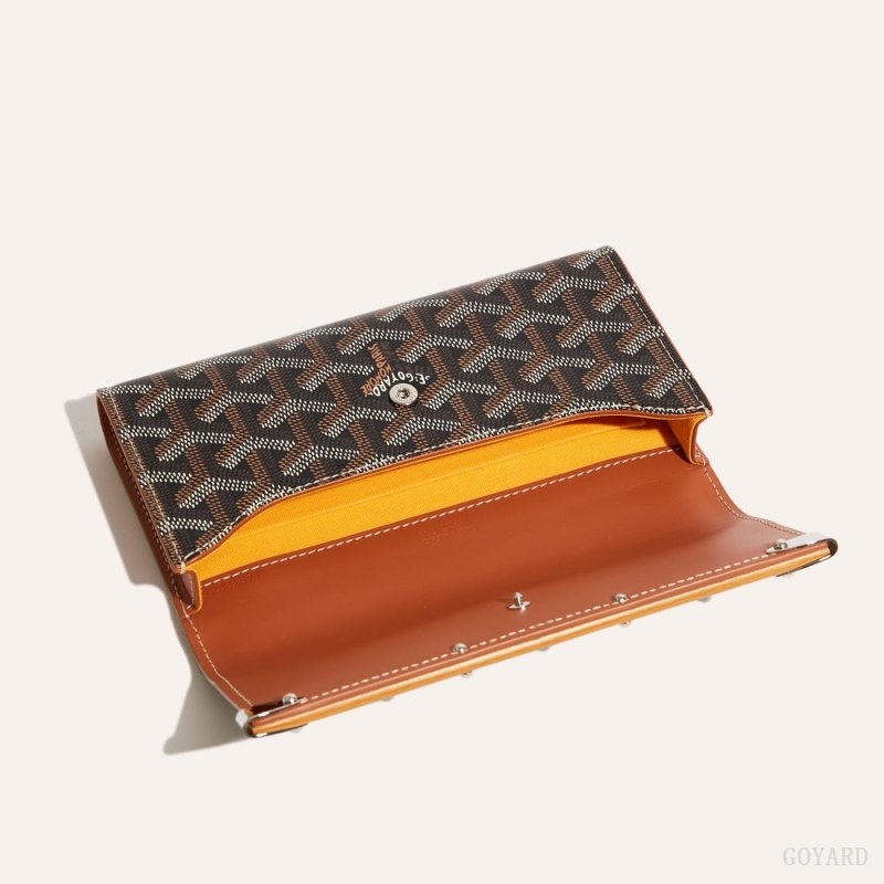 Goyard Monte-Carlo Mini Case Svarte Brune | XCMH1009