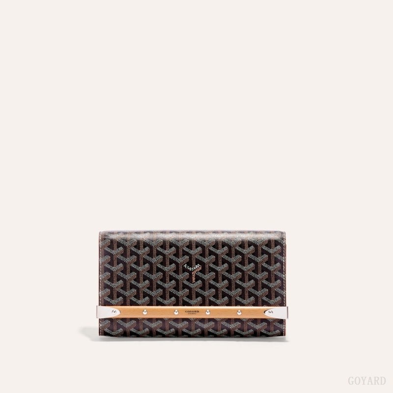 Goyard Monte-Carlo PM Clutch Svarte Brune | SUQL0889