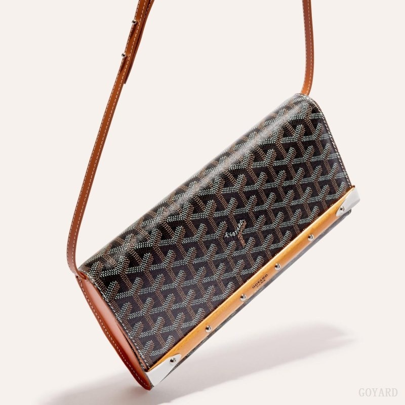 Goyard Monte-Carlo PM Clutch Svarte Brune | SUQL0889