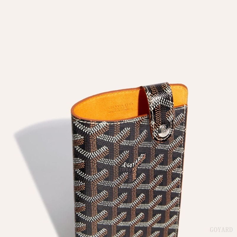 Goyard Montmartre GM Case Svarte Brune | RRKF5758