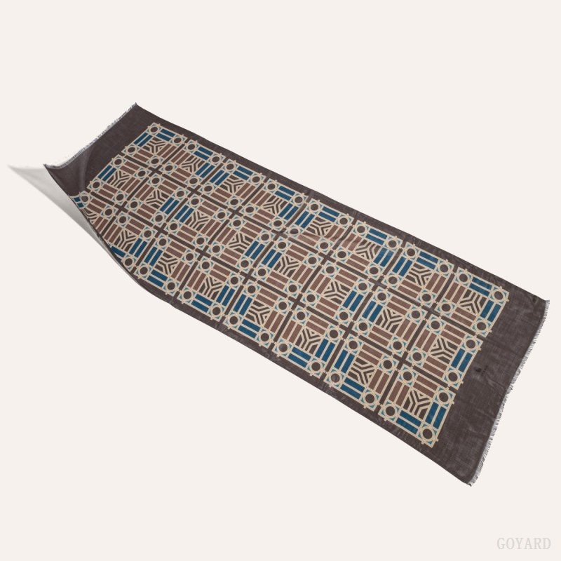 Goyard Muffler N°4 Grå Beige | QXVP2377