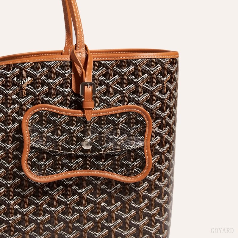 Goyard Os Grey Dog pocket Svarte Brune | RMUZ8411