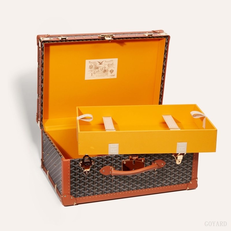 Goyard PALACE 55 SUITCASE Svarte Brune | CALK5618