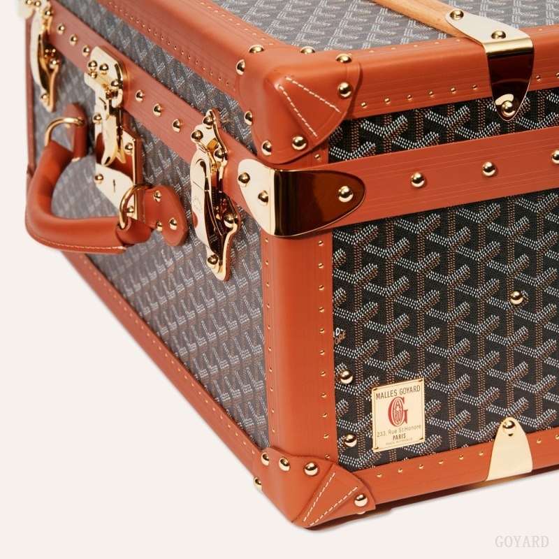 Goyard PALACE 55 SUITCASE Svarte Brune | CALK5618