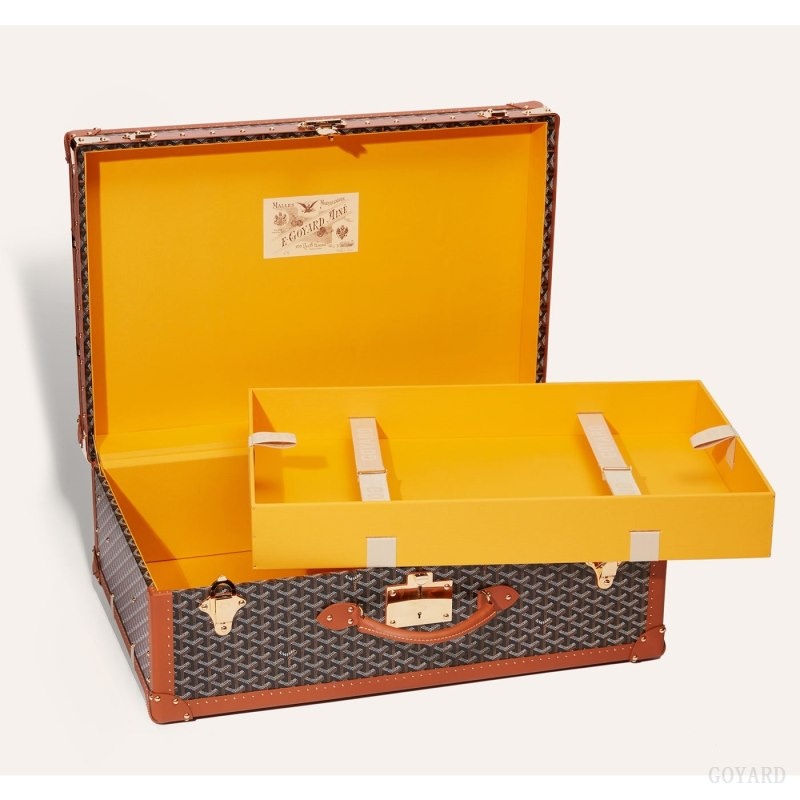 Goyard PALACE 70 SUITCASE Svarte Brune | URMX2822