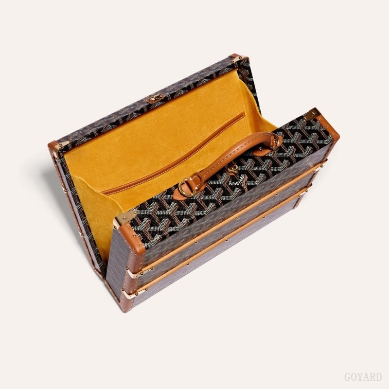 Goyard PALACE MM TRUNK BAG Svarte Brune | MXFT6064