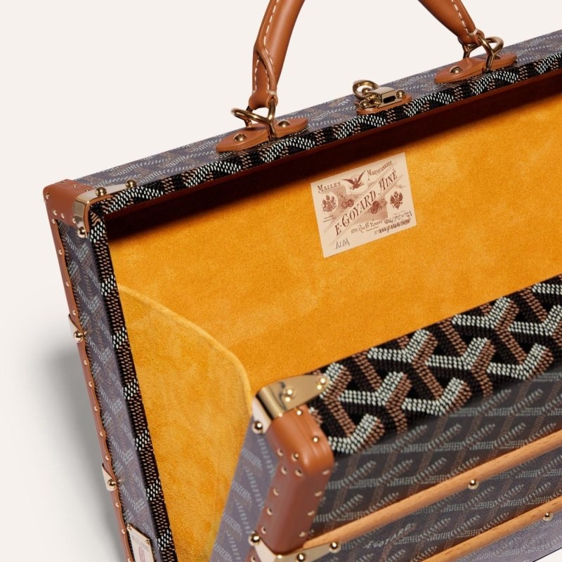 Goyard PALACE MM TRUNK BAG Svarte Brune | MXFT6064