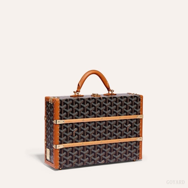 Goyard PALACE MM TRUNK BAG Svarte Brune | MXFT6064