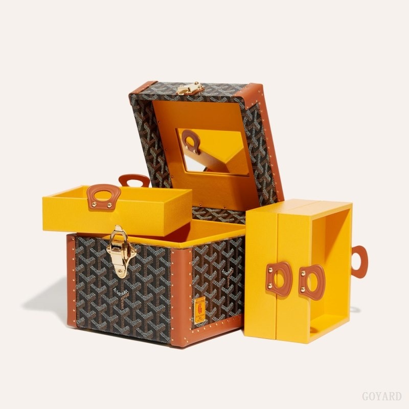 Goyard PARIS CASE Svarte Brune | BFFE4856