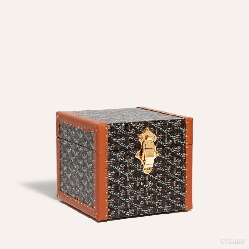 Goyard PARIS CASE Svarte Brune | BFFE4856