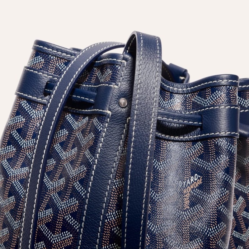 Goyard PETIT FLOT BUCKET BAG Marineblå Blå | HGHF4494