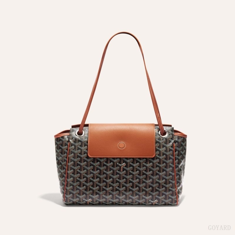 Goyard ROUETTE PM BAG Svarte Brune | VBHC1636