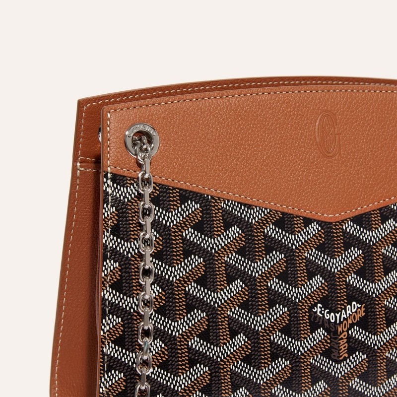 Goyard Rouette Structuré Mini Bag Svarte Brune | MFGI3157