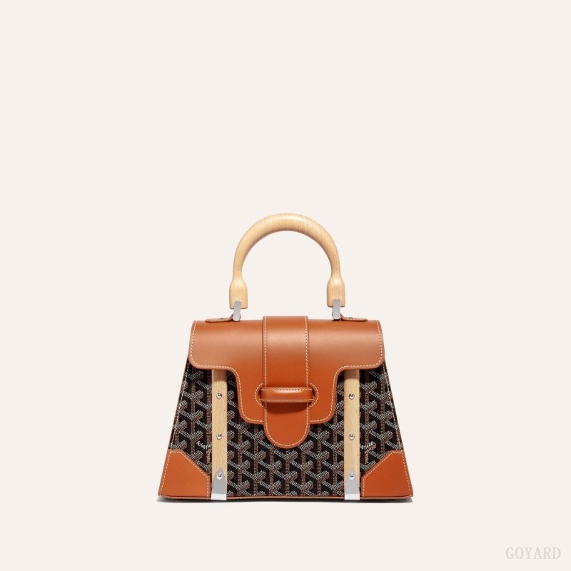 Goyard SAÏGON PM BAG Svarte Brune | PXSM3972