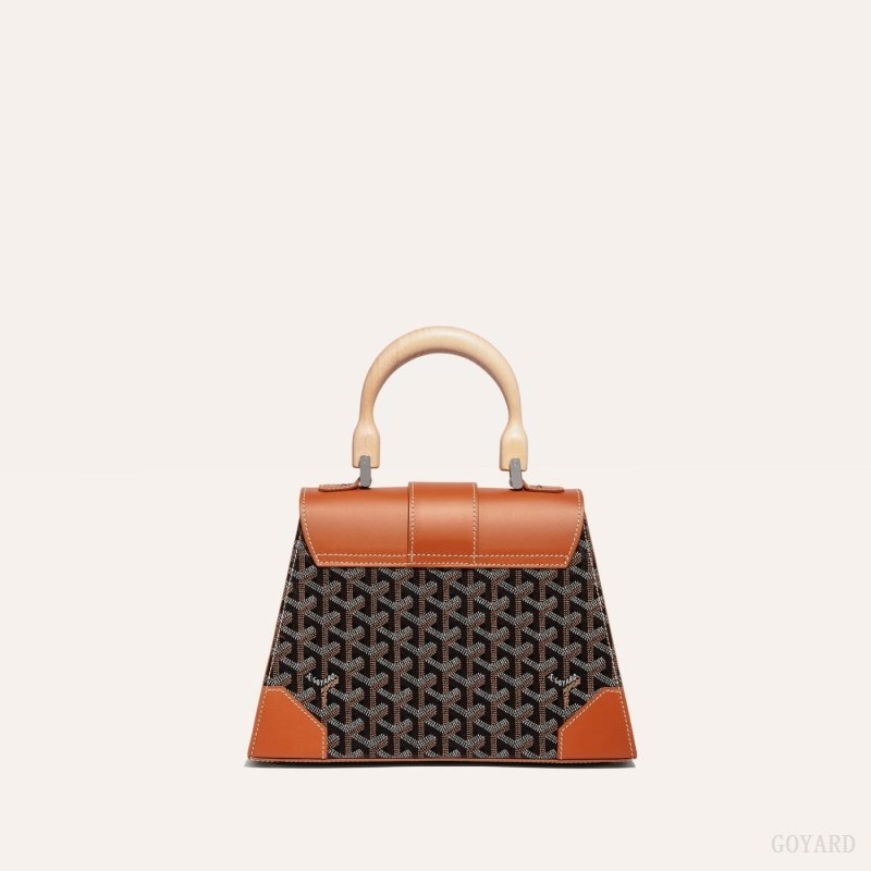 Goyard SAÏGON PM BAG Svarte Brune | PXSM3972