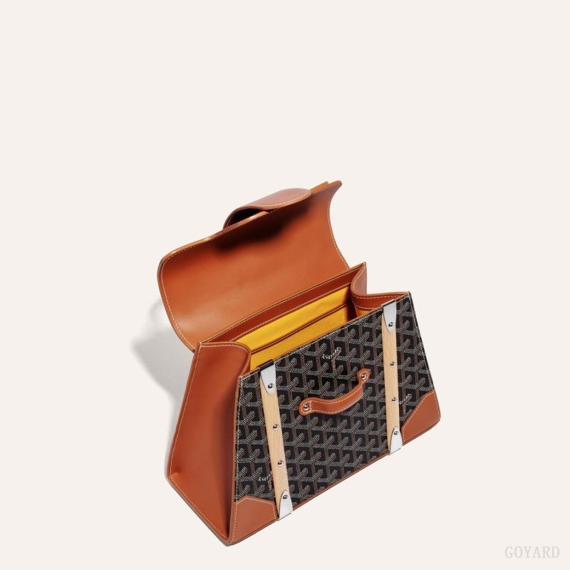 Goyard SAÏGON PM BAG Svarte Brune | PXSM3972