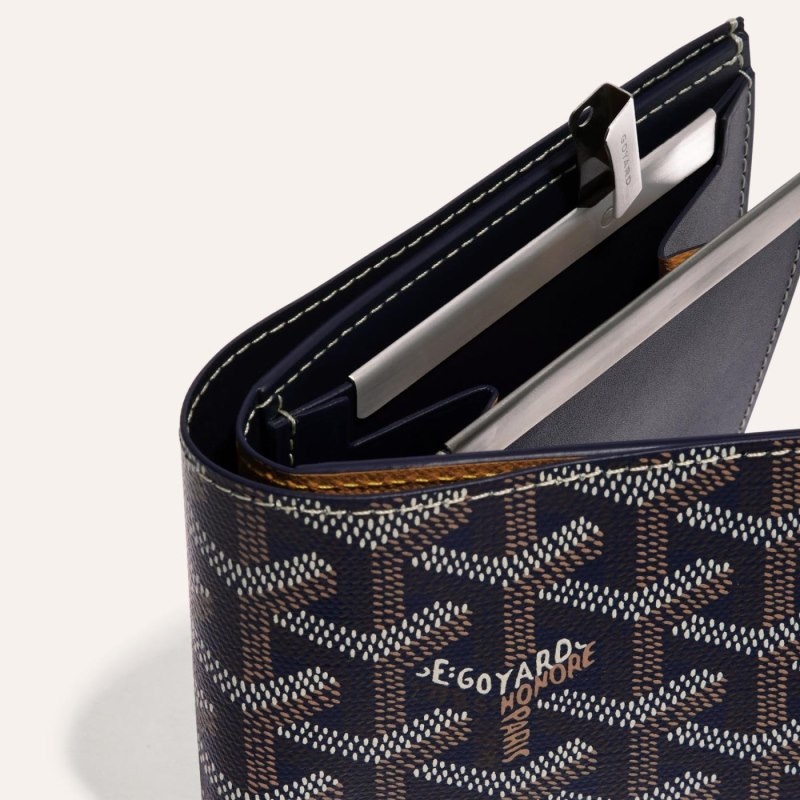 Goyard SAINT-FLORENTIN WALLET Marineblå Blå | QWVF1711