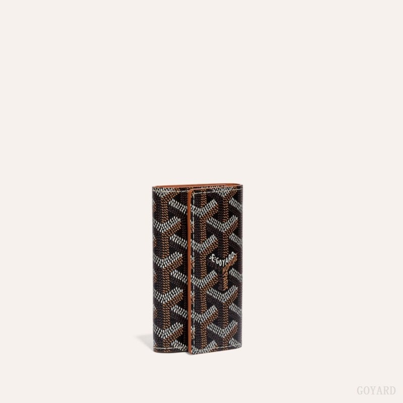 Goyard SAINT-MICHEL KEY RING Svarte Brune | STCL9680