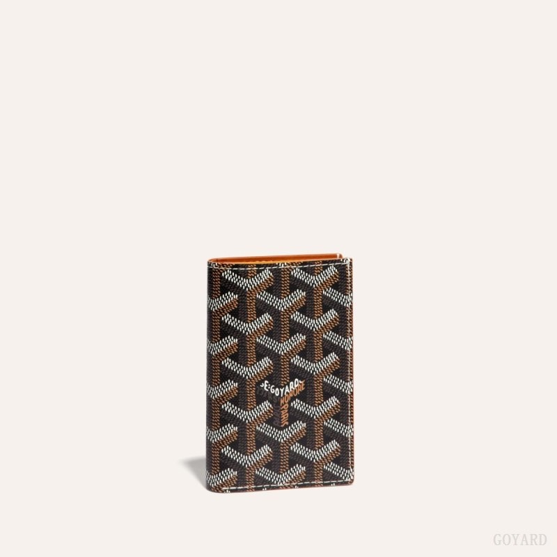 Goyard SAINT-PIERRE CARD WALLET Svarte Brune | QLJN6861