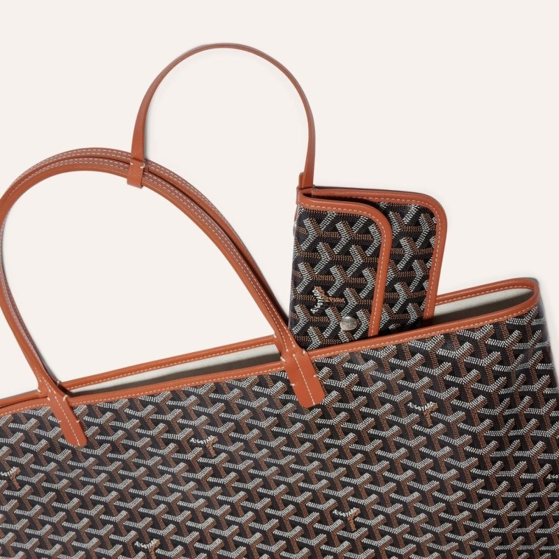 Goyard SAINT LOUIS GM BAG Svarte Brune | WYQH4816