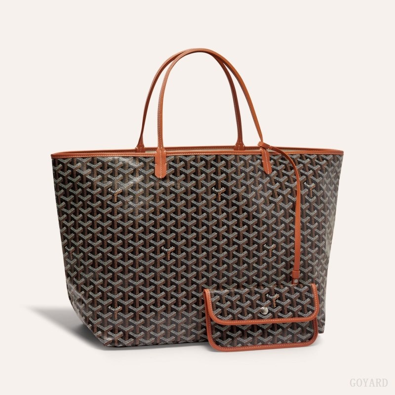 Goyard SAINT LOUIS GM BAG Svarte Brune | WYQH4816