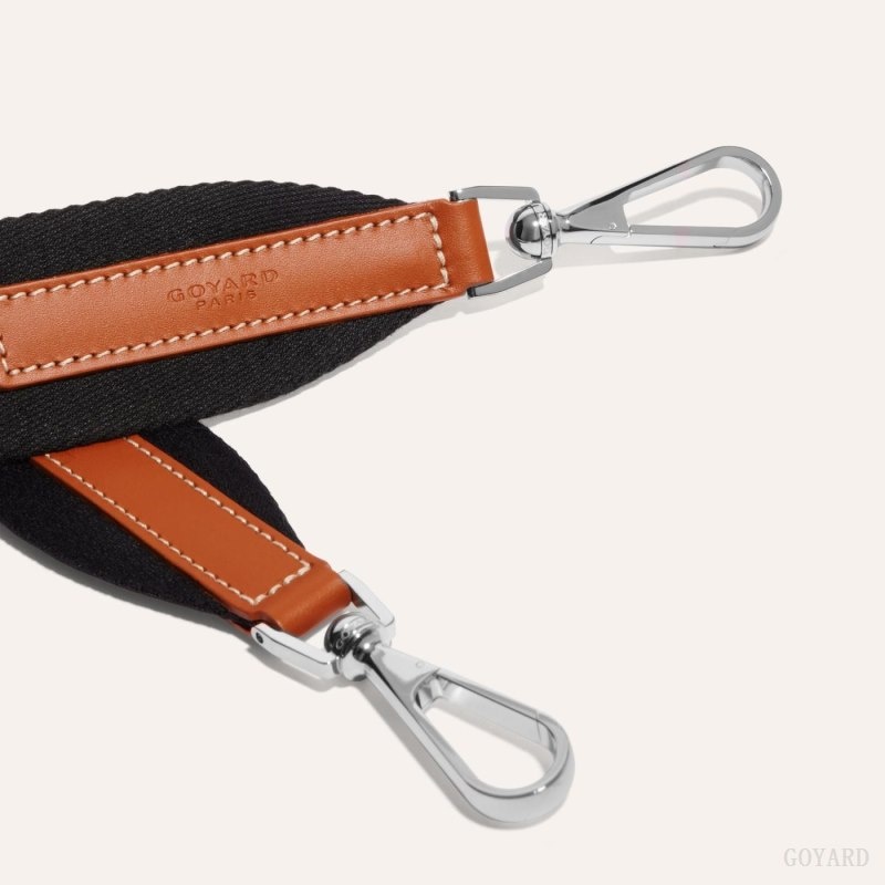 Goyard SANGLE MM STRAP Svarte Brune | KLRN3761