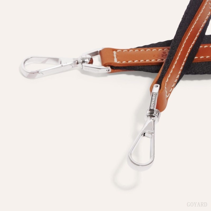 Goyard SANGLE PM STRAP Svarte Brune | KKJG7809