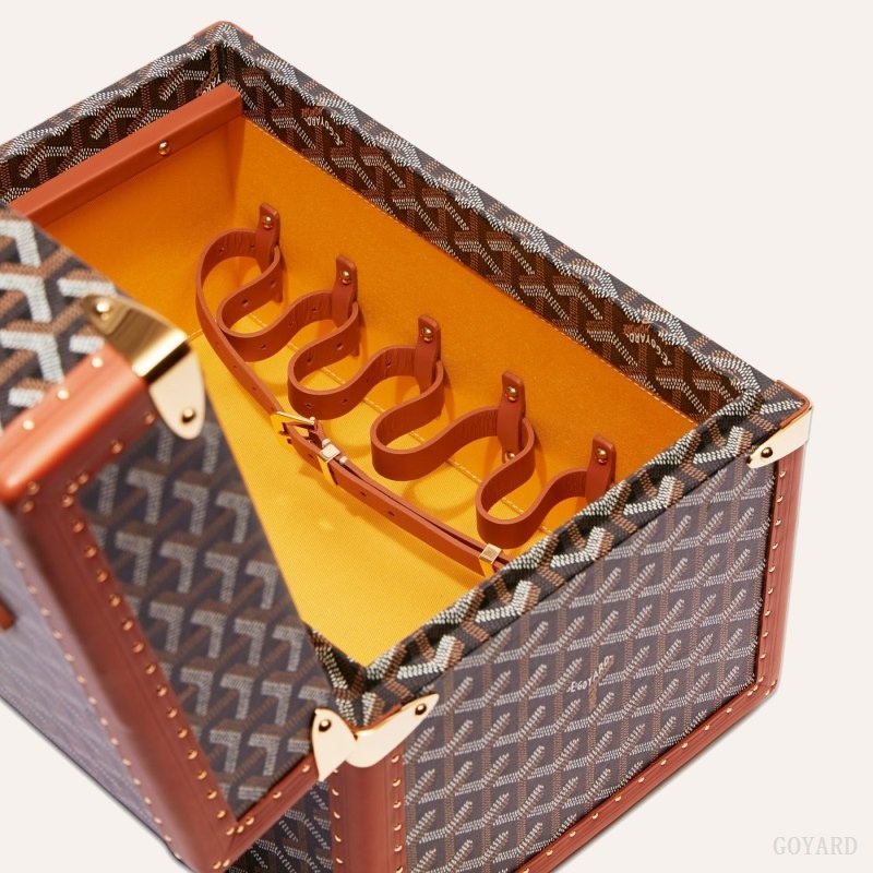 Goyard SARDAIGNE VANITY CASE Svarte Brune | IIRW4916